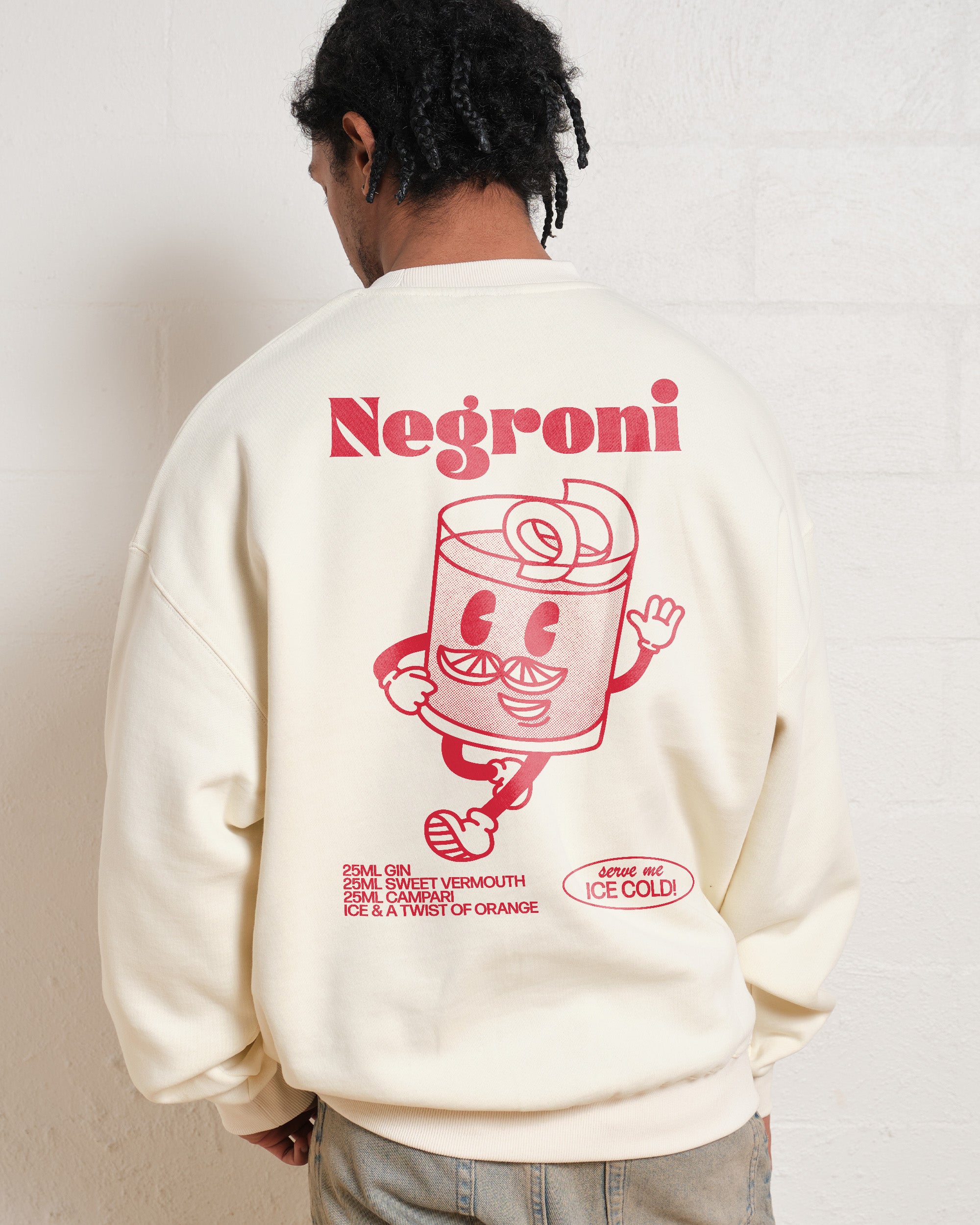 Negroni Graphic Sweatshirt Unisex Premium Cotton Poly Blend 340gsm