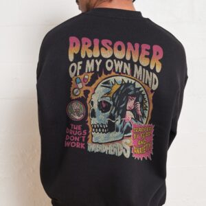Prisoner Of My Own Mind Unisex Graphic Sweatshirt - Threadheads 340gsm Cotton-Poly Blend