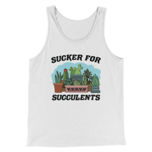 Sucker For Succulents Men Unisex Tank Top - Combed Cotton