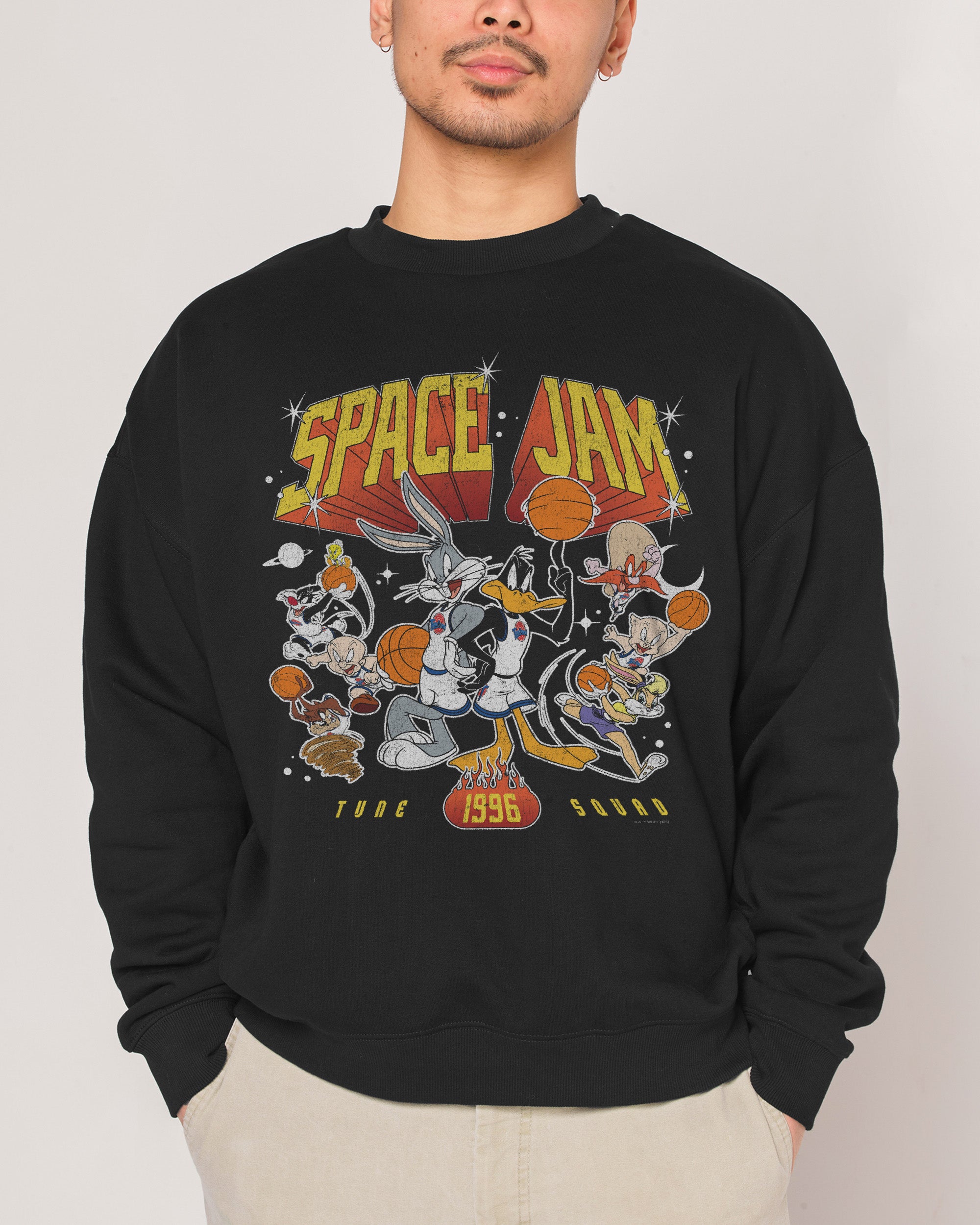 Tune Squad 1996 Unisex Sweatshirt - Looney Tunes Official Graphic Print