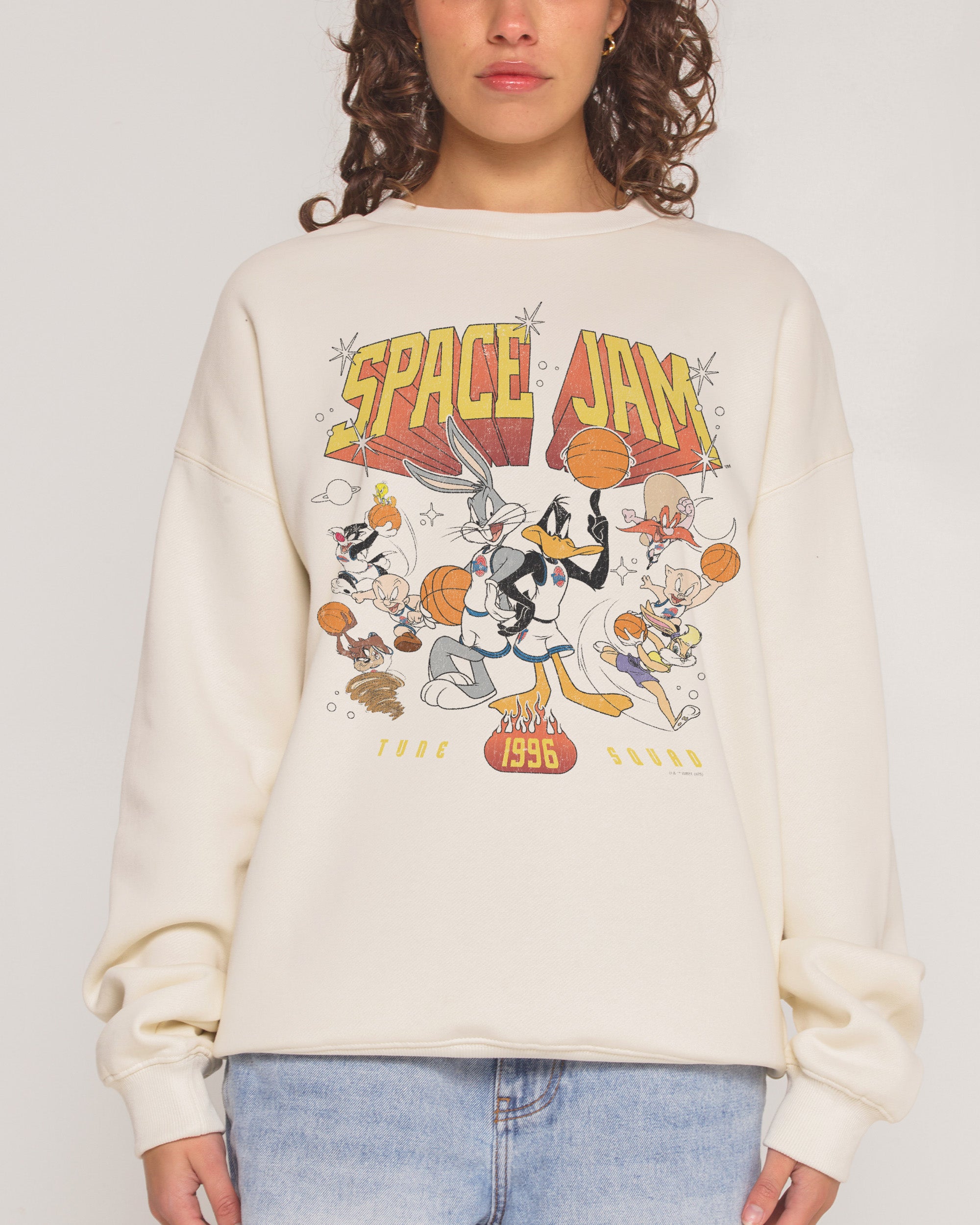 Tune Squad 1996 Unisex Sweatshirt - Looney Tunes Official Graphic Print