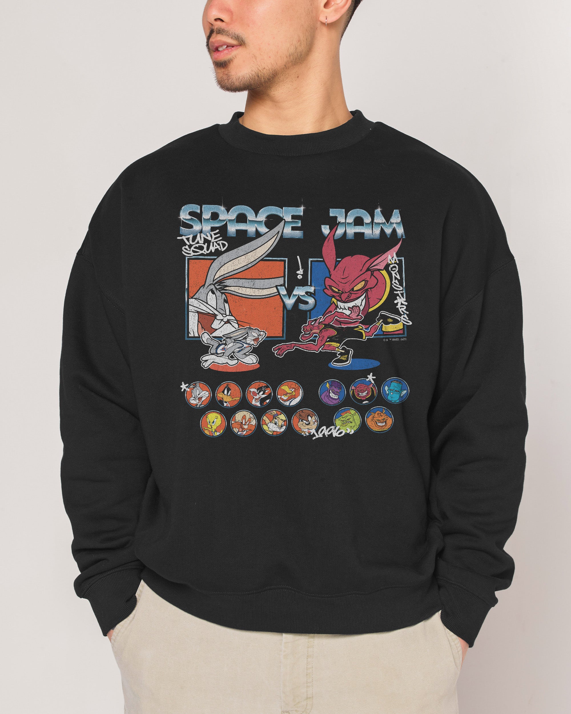 Tune Squad vs Monsters Unisex Sweatshirt - Looney Tunes Premium Graphic Print