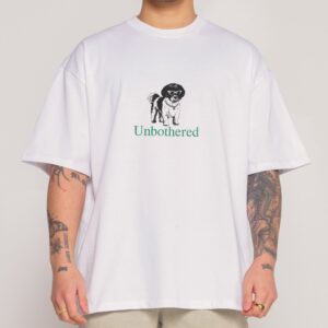 Unbothered Oversized Graphic Tee Unisex 90s Boxy Fit 100% Combed Cotton