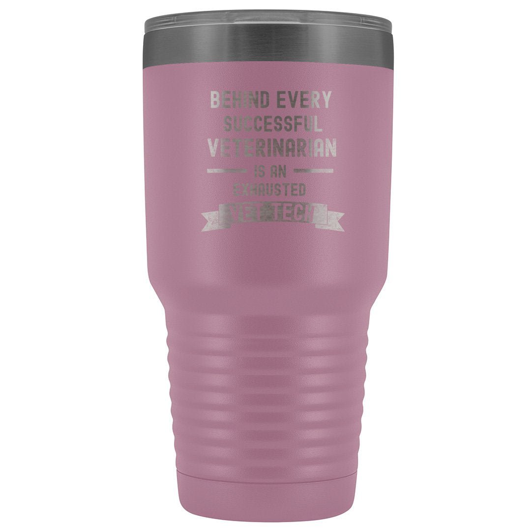 Vet Tech Successful Vet Exhausted Vet Tech 30oz Vacuum Tumbler