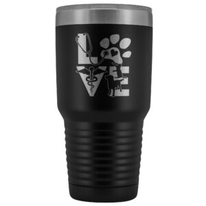 Veterinary Love Cat and Dog 30oz Vacuum Tumbler Polar Camel