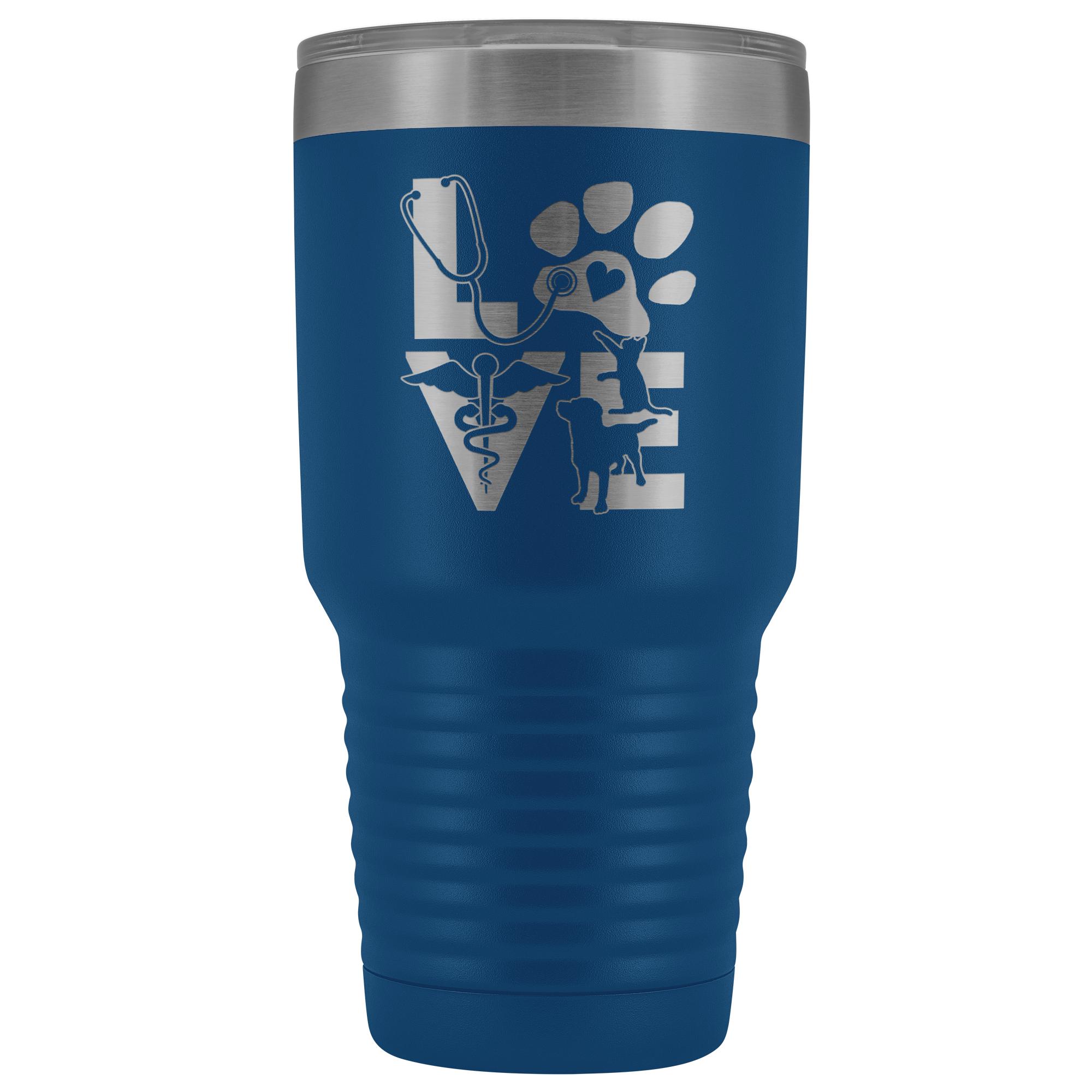 Veterinary Love Cat and Dog 30oz Vacuum Tumbler Polar Camel