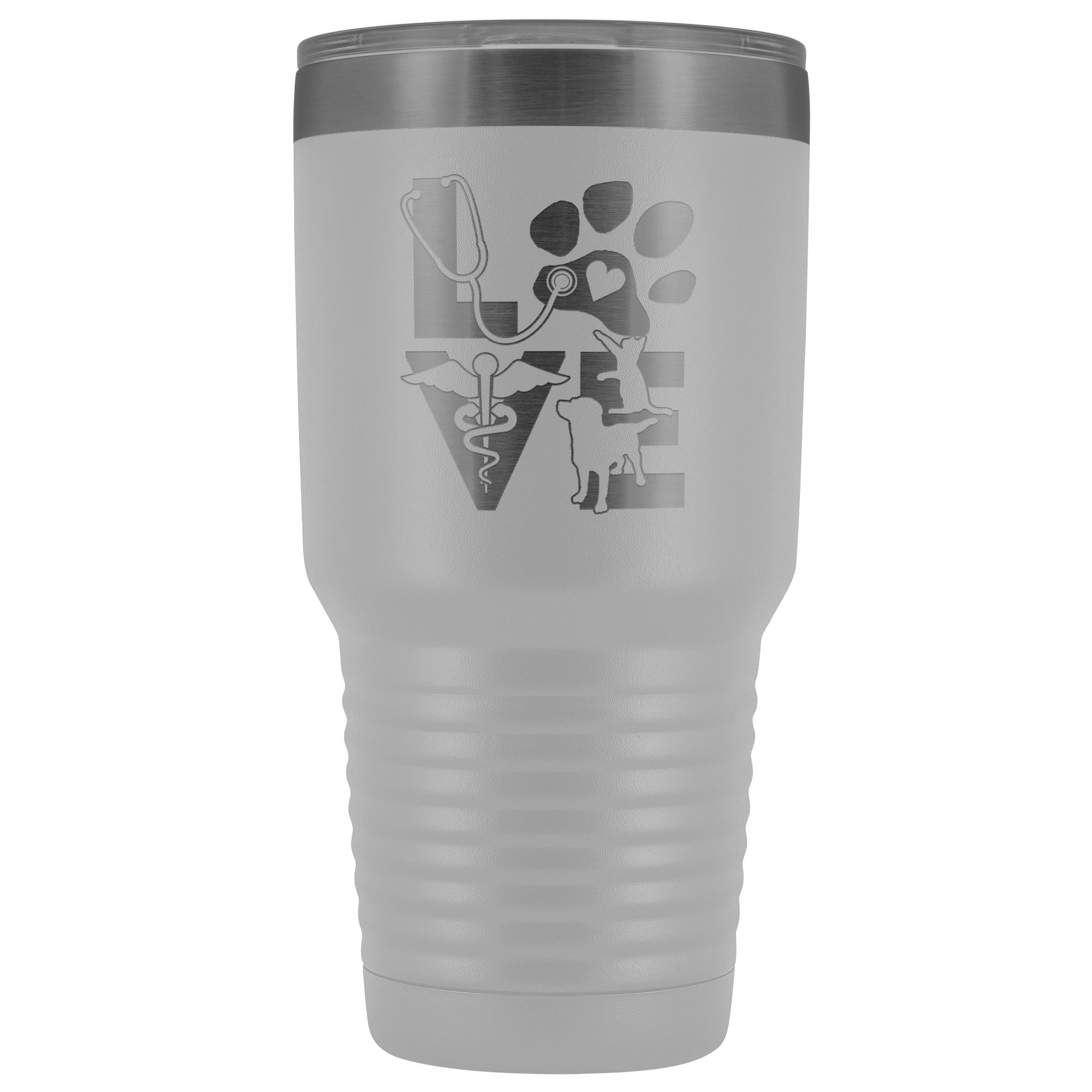 Veterinary Love Cat and Dog 30oz Vacuum Tumbler Polar Camel