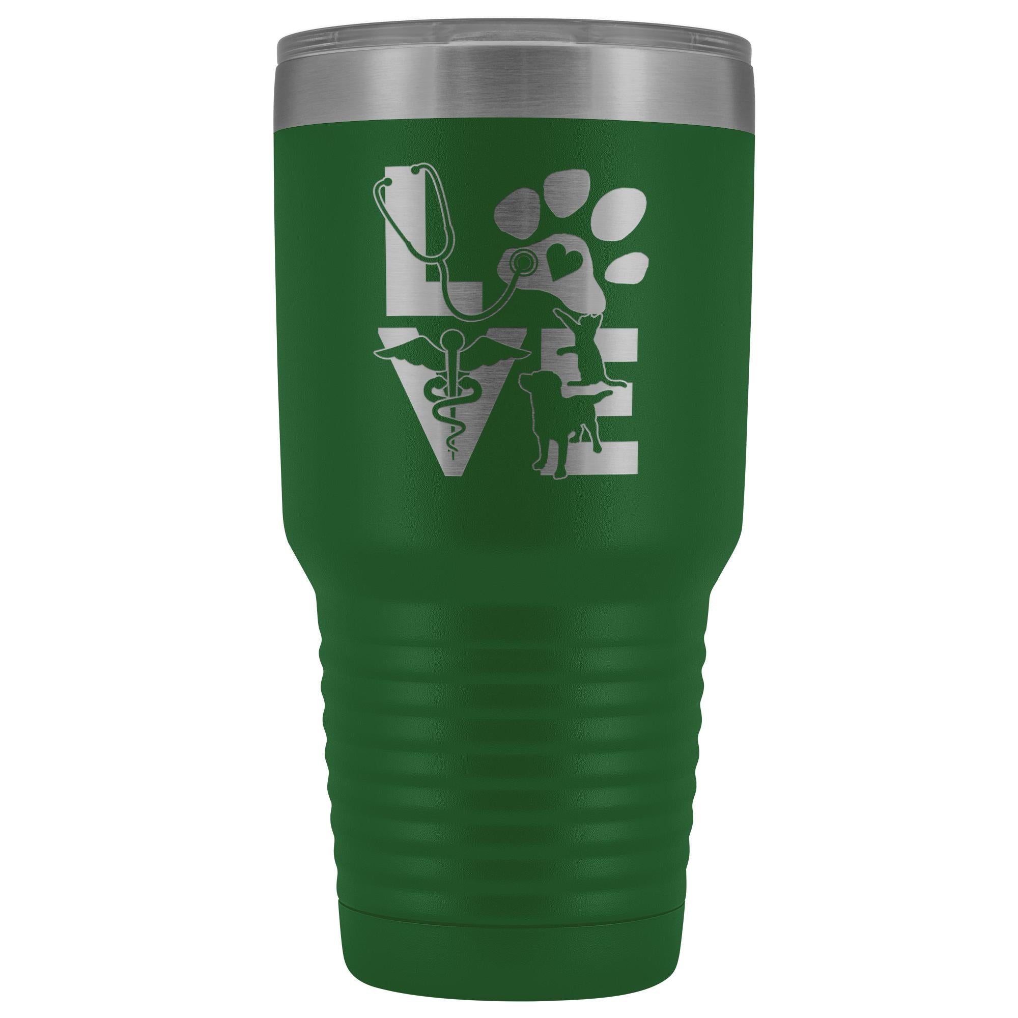 Veterinary Love Cat and Dog 30oz Vacuum Tumbler Polar Camel