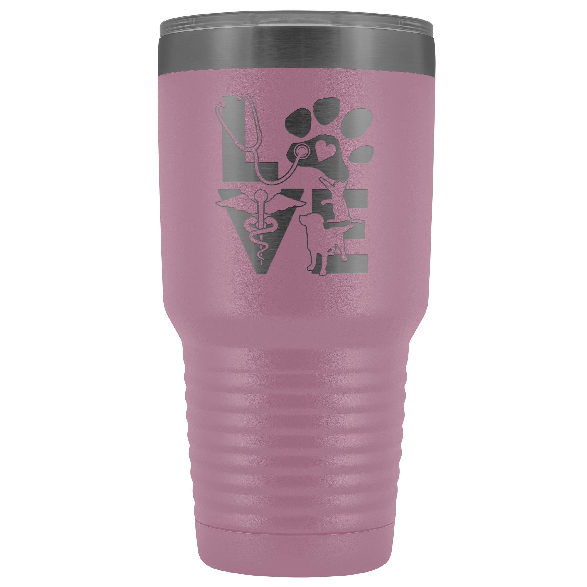 Veterinary Love Cat and Dog 30oz Vacuum Tumbler Polar Camel