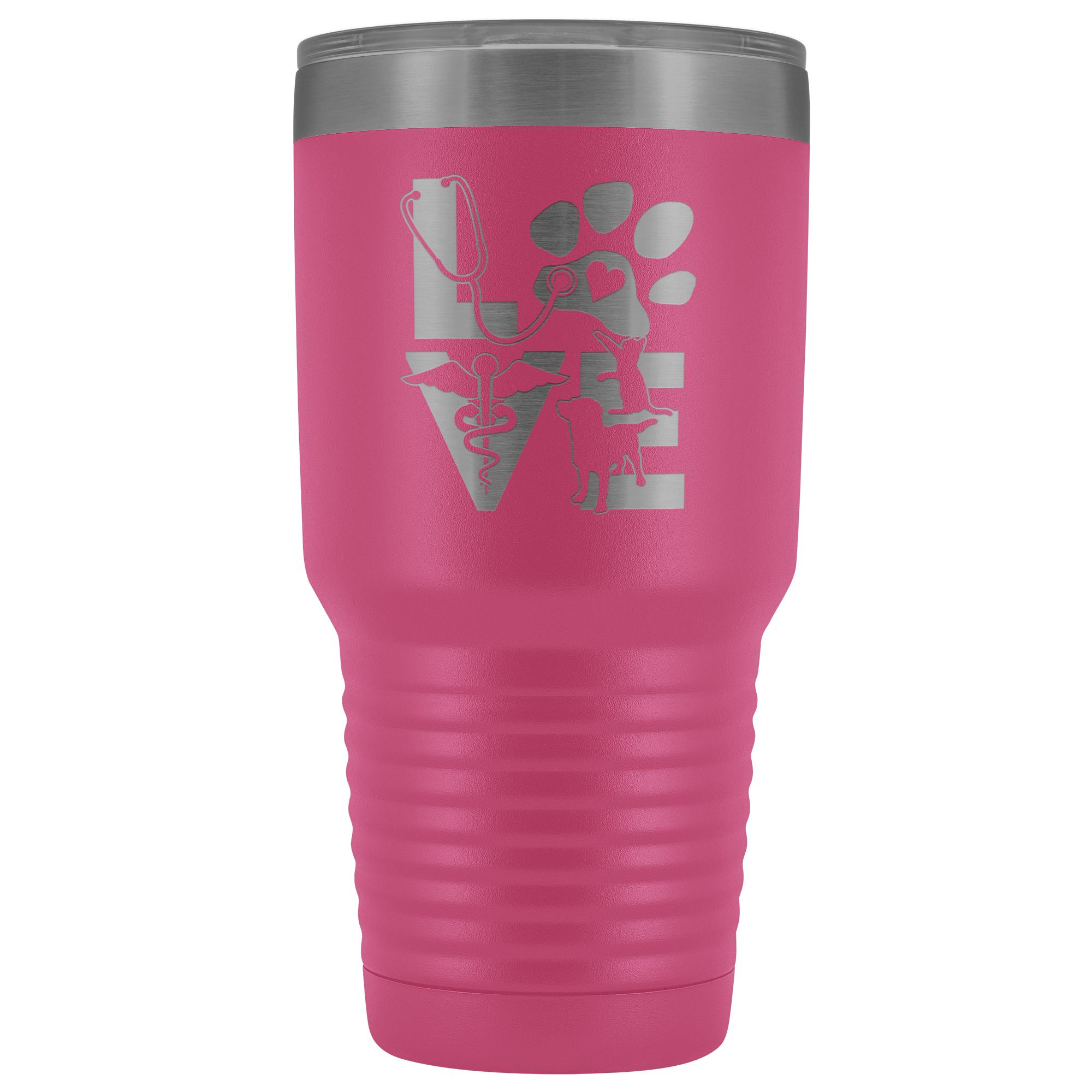 Veterinary Love Cat and Dog 30oz Vacuum Tumbler Polar Camel