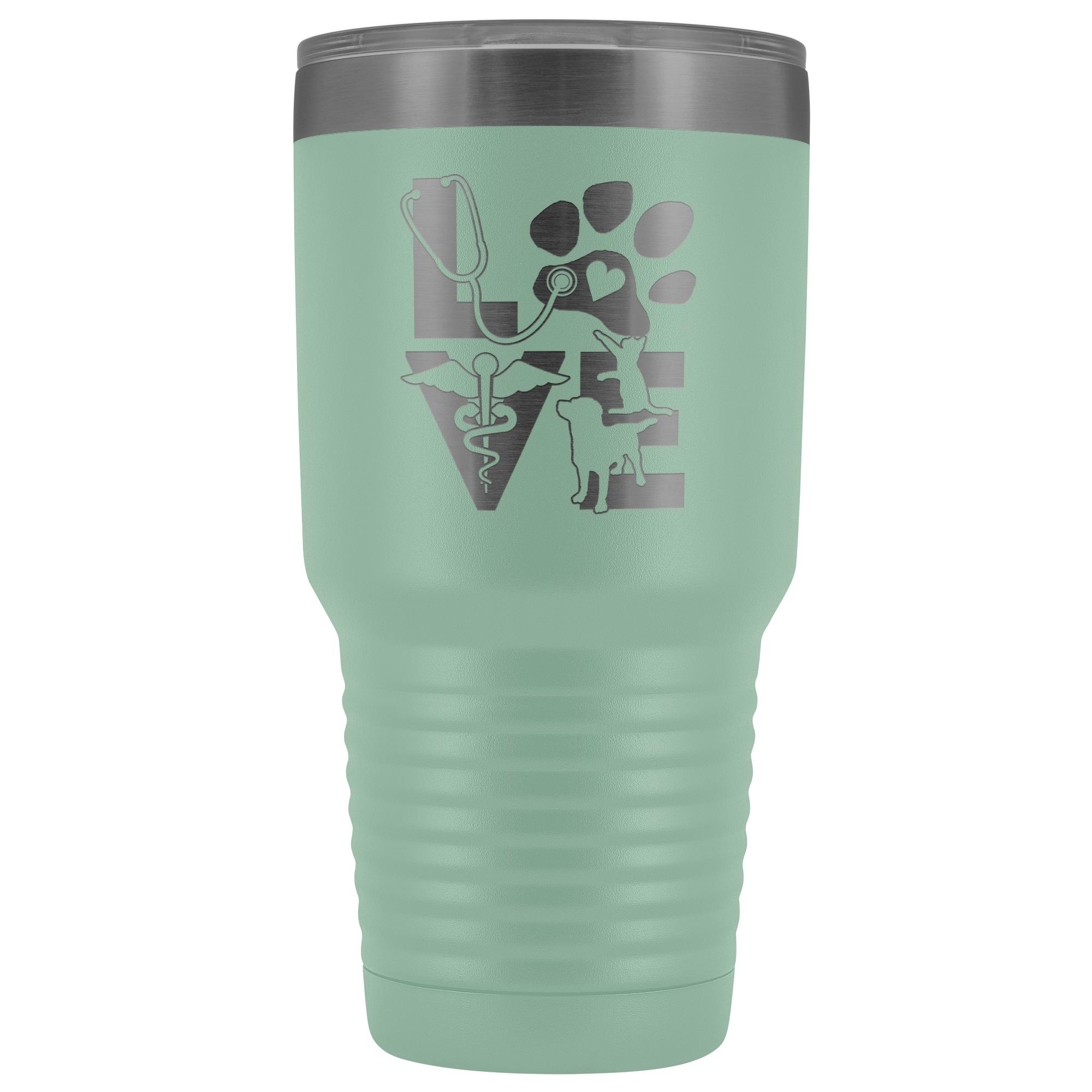 Veterinary Love Cat and Dog 30oz Vacuum Tumbler Polar Camel